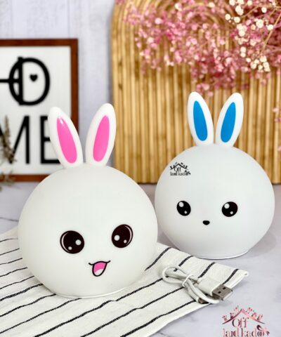 چراغ خواب سیلیکونی خرگوش ملوس ضربه ای