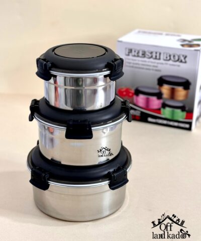 ظروف ۳ تکه استیل FRESH BOX