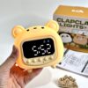 ساعت دیجیتال و چراغ خواب خرسی شارژی کد 111483