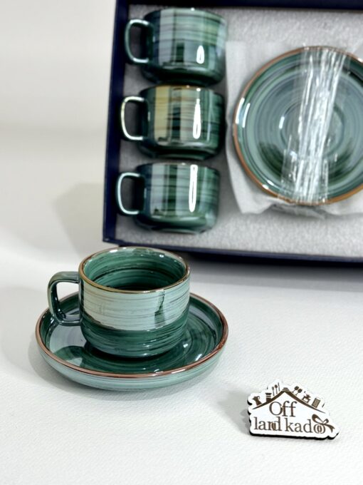 ست فنجان قهوه خوری روستیک کد 111499 - Image 7