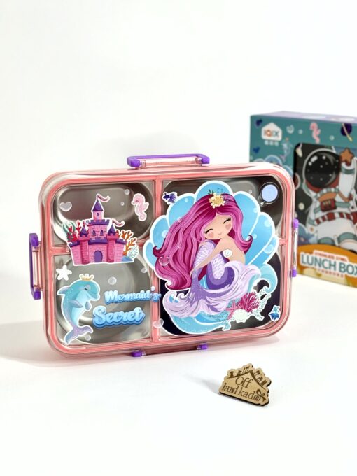 لانچ باکس واشر دار پری دریایی lunch box کد 111530