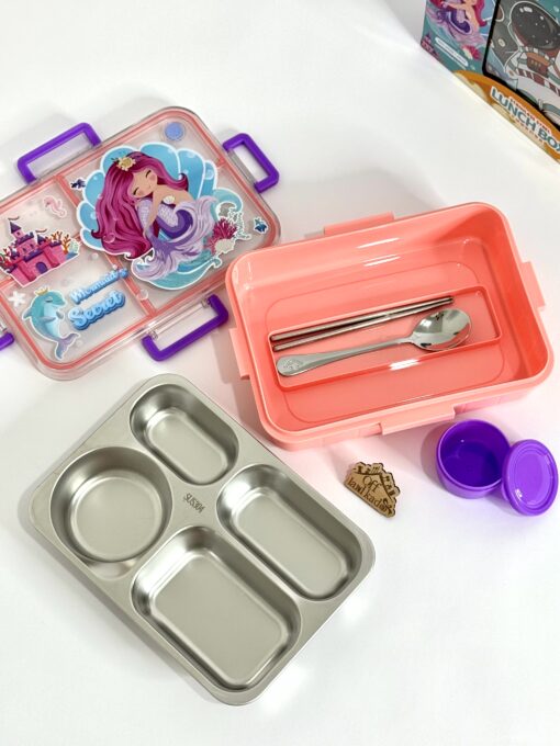 لانچ باکس واشر دار پری دریایی lunch box کد 111530 - Image 8