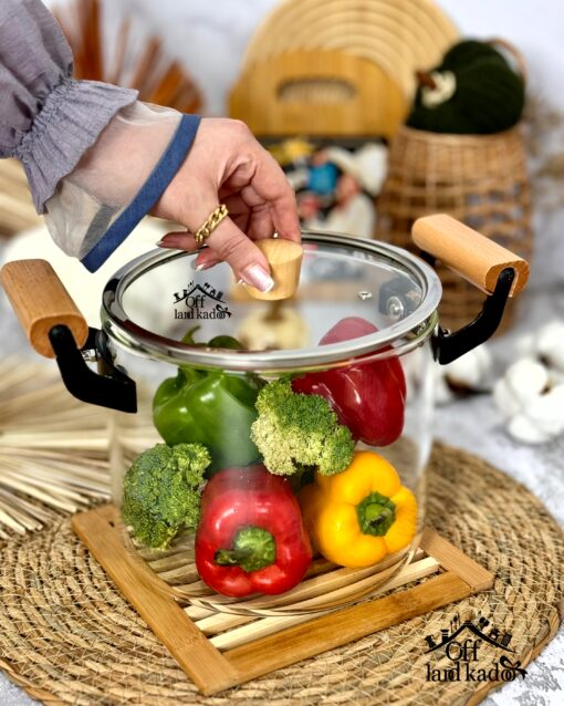 قابلمه پیرکس دو دسته شعله مستقیم کد 111610 - Image 4