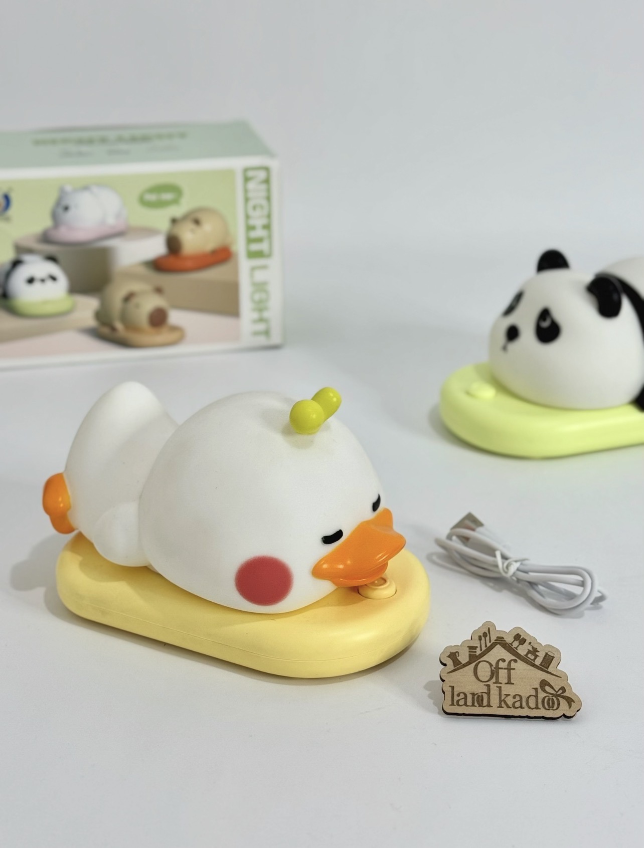 چراغ خواب سیلیکونی پایه دار شارژی کد 111711 - Image 5