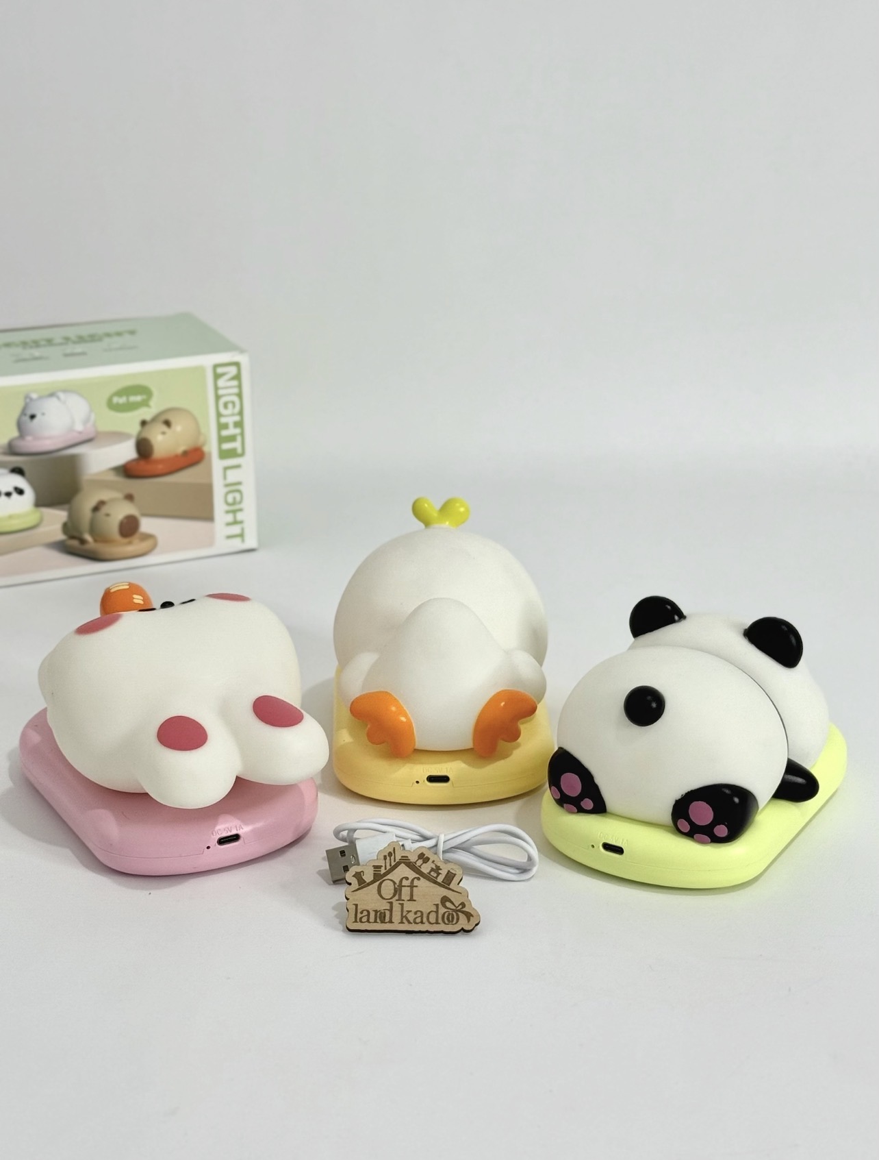 چراغ خواب سیلیکونی پایه دار شارژی کد 111711 - Image 6