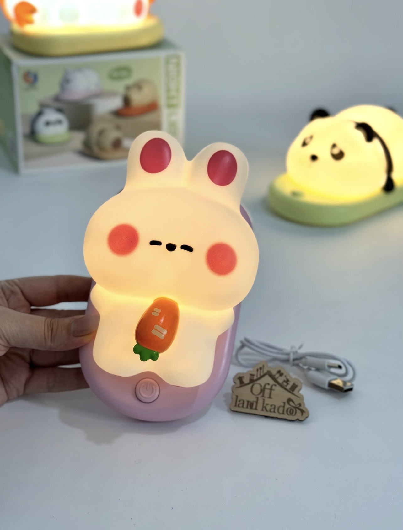 چراغ خواب سیلیکونی پایه دار شارژی کد 111711 - Image 4