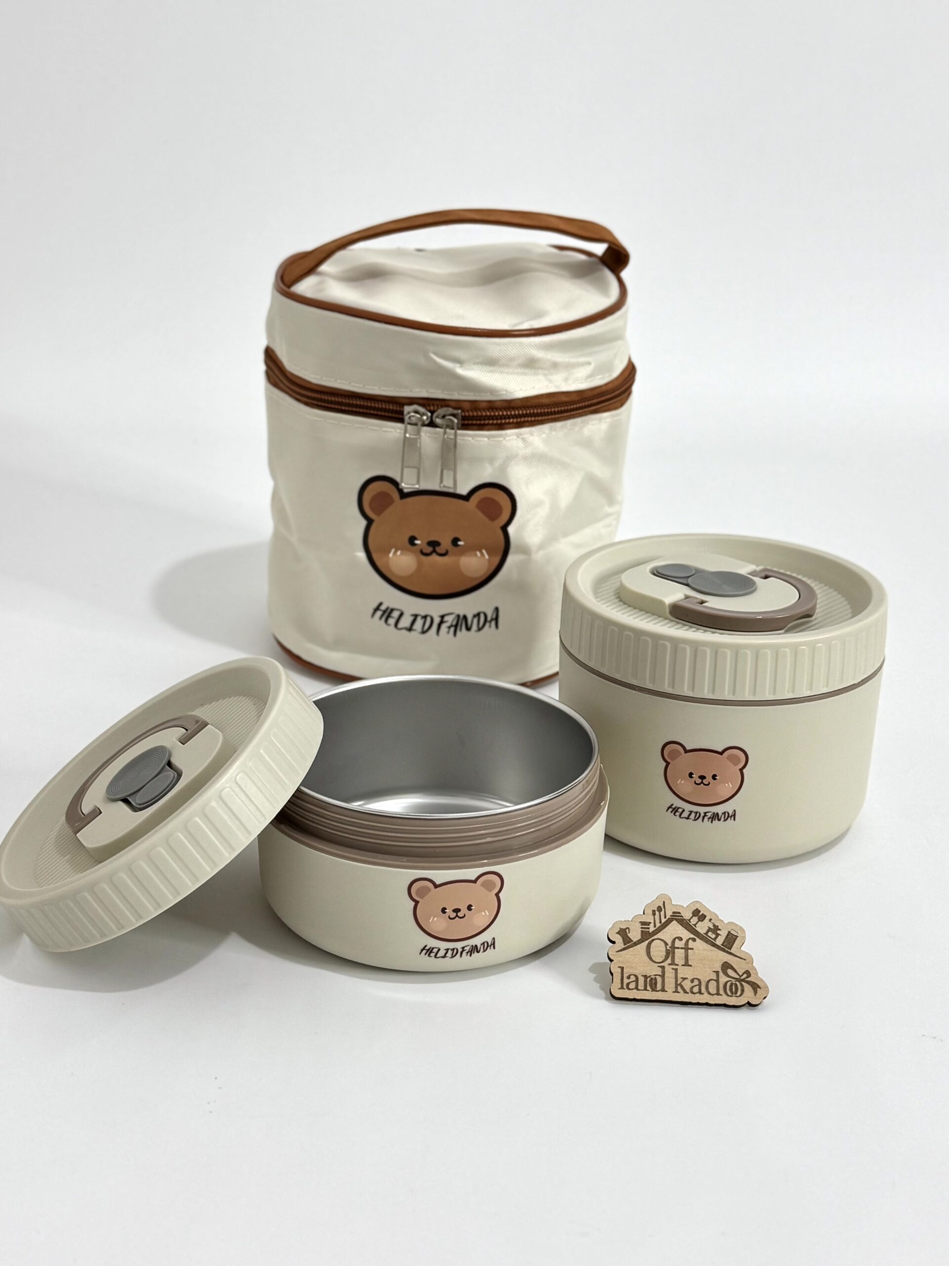 ظرف غذا ۲ تایی تدی ساک دار کد 111678 - Image 3