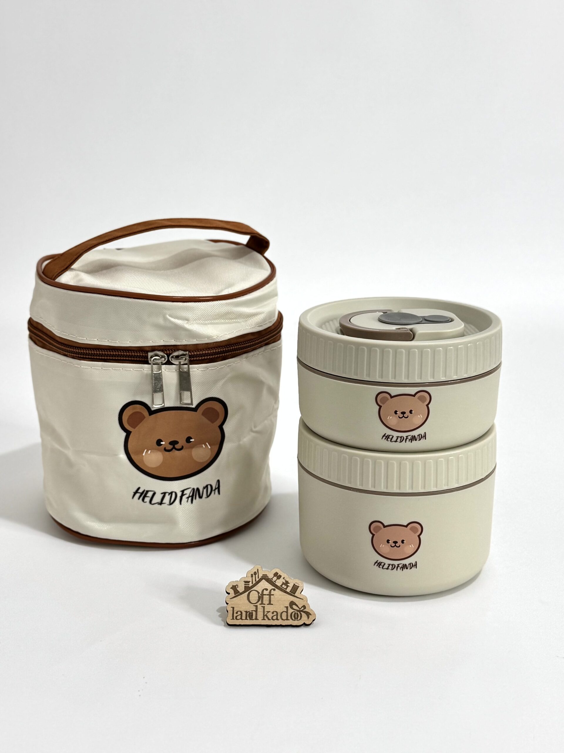 ظرف غذا ۲ تایی تدی ساک دار کد 111678