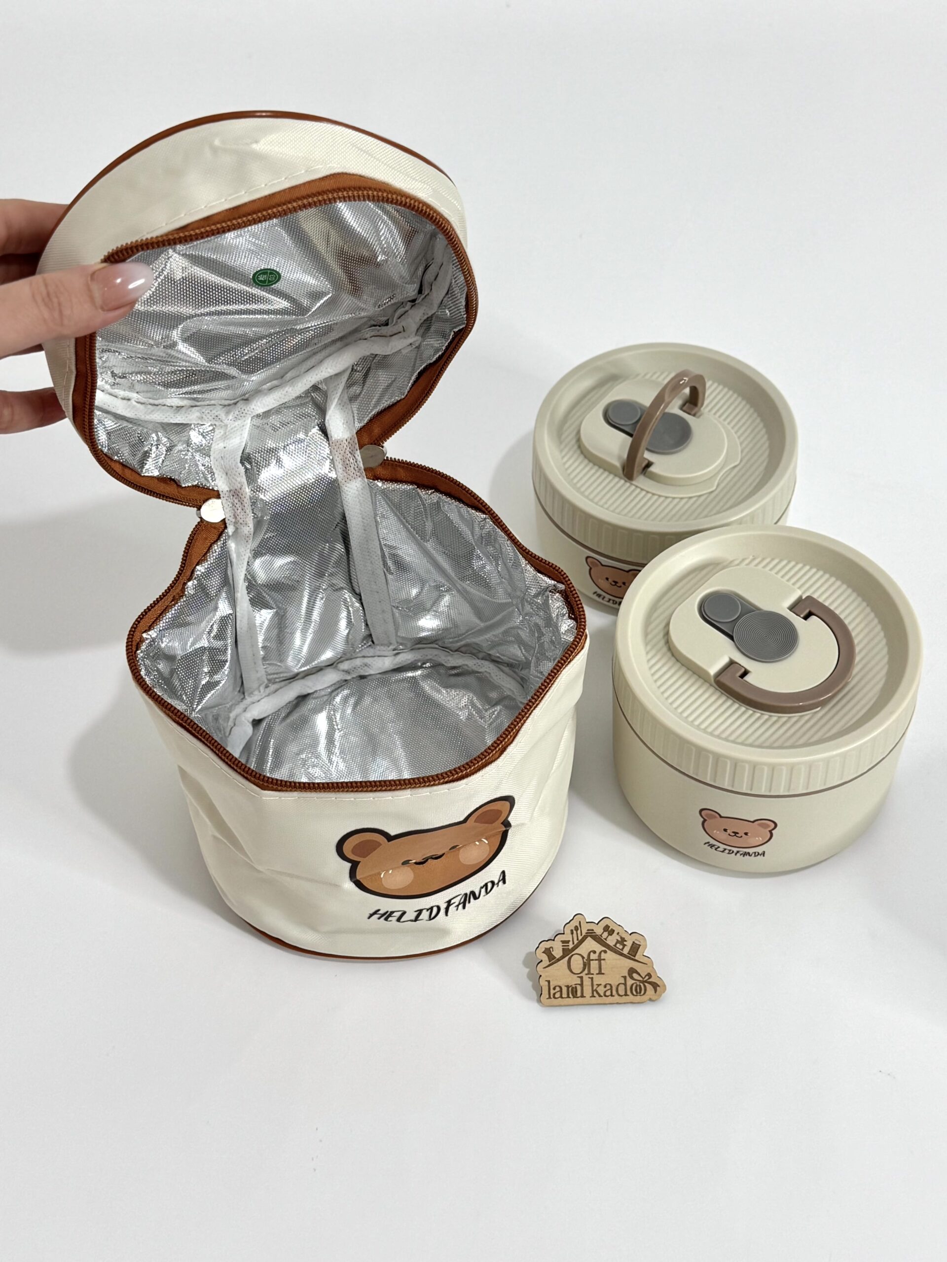 ظرف غذا ۲ تایی تدی ساک دار کد 111678 - Image 7