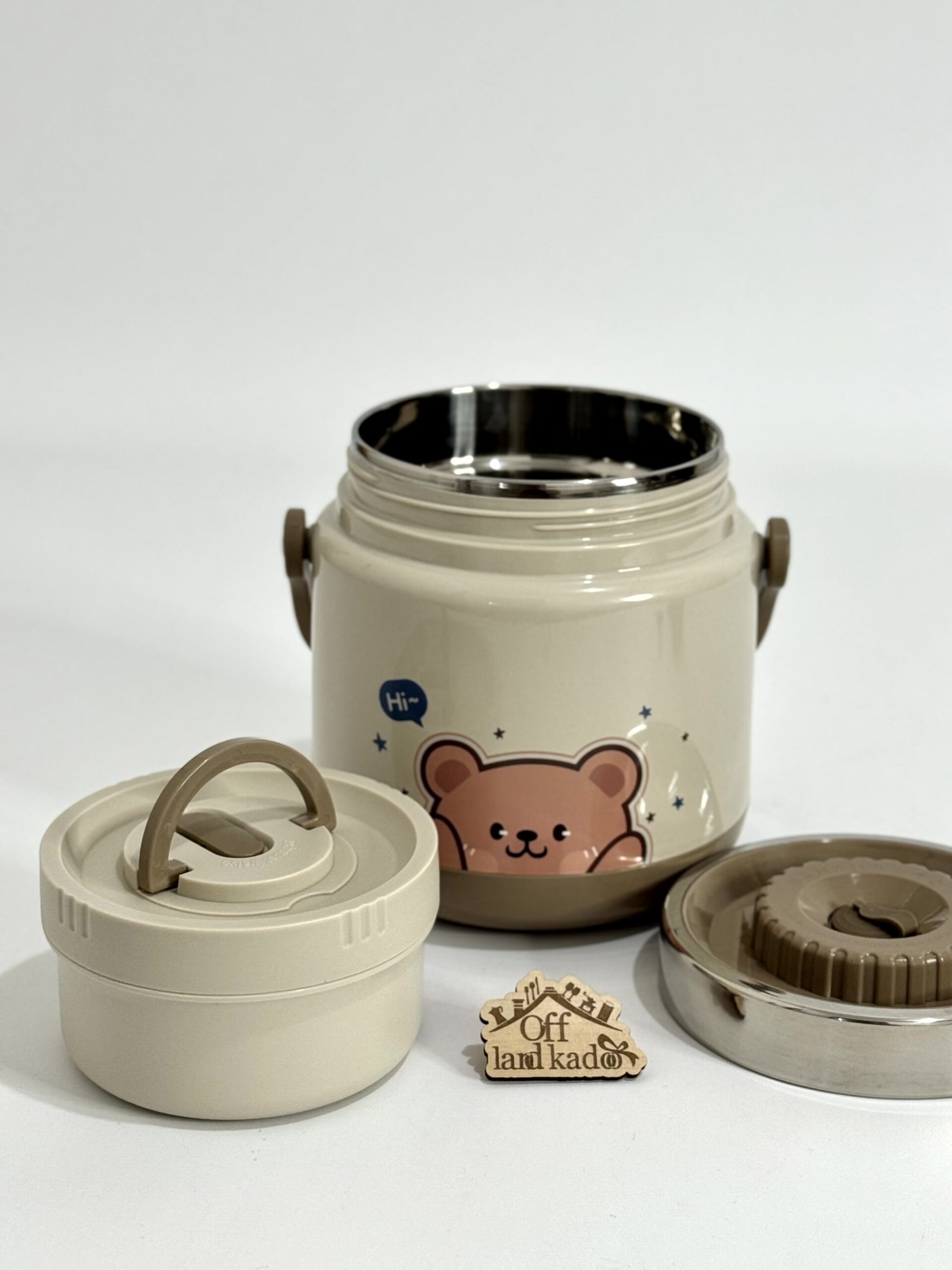 فلاسک غذا دو قسمتی استیل تدی Teddy کد 111683 - Image 5