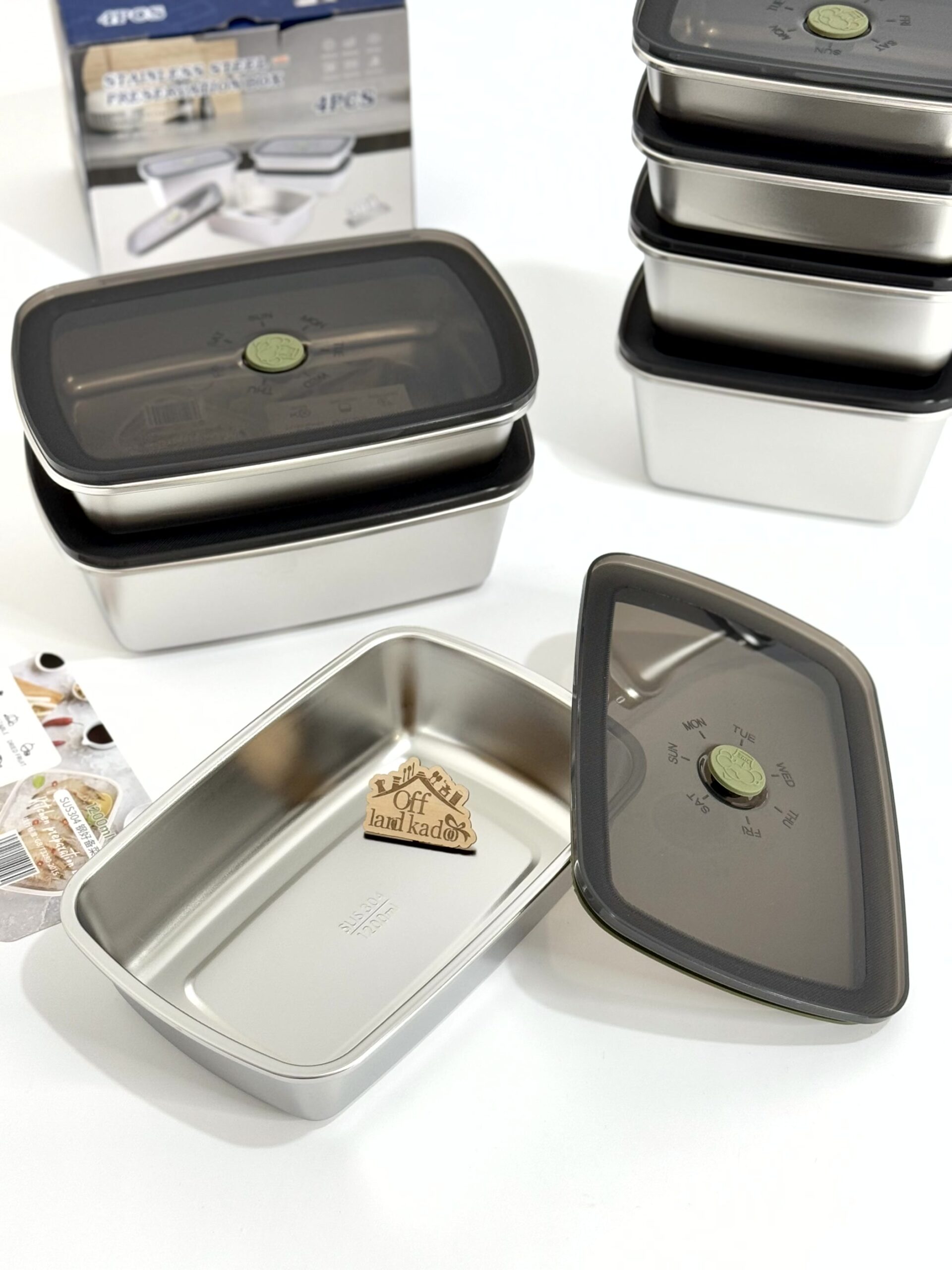 ظروف غذا چند تیکه استیل کد 111698 - Image 6