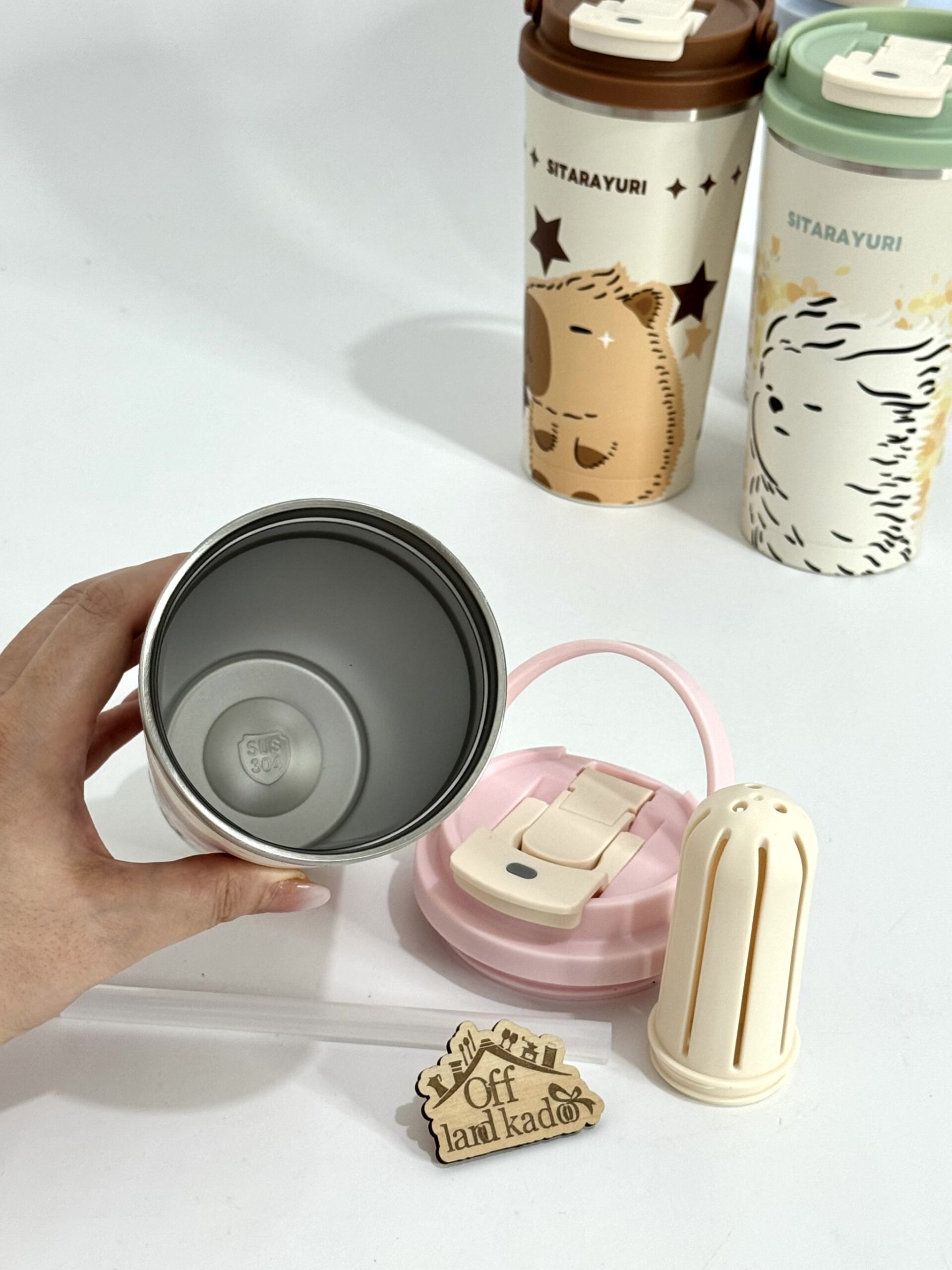 تراول ماگ دو حالته طرح دار سیتارا کد 111692 - Image 5