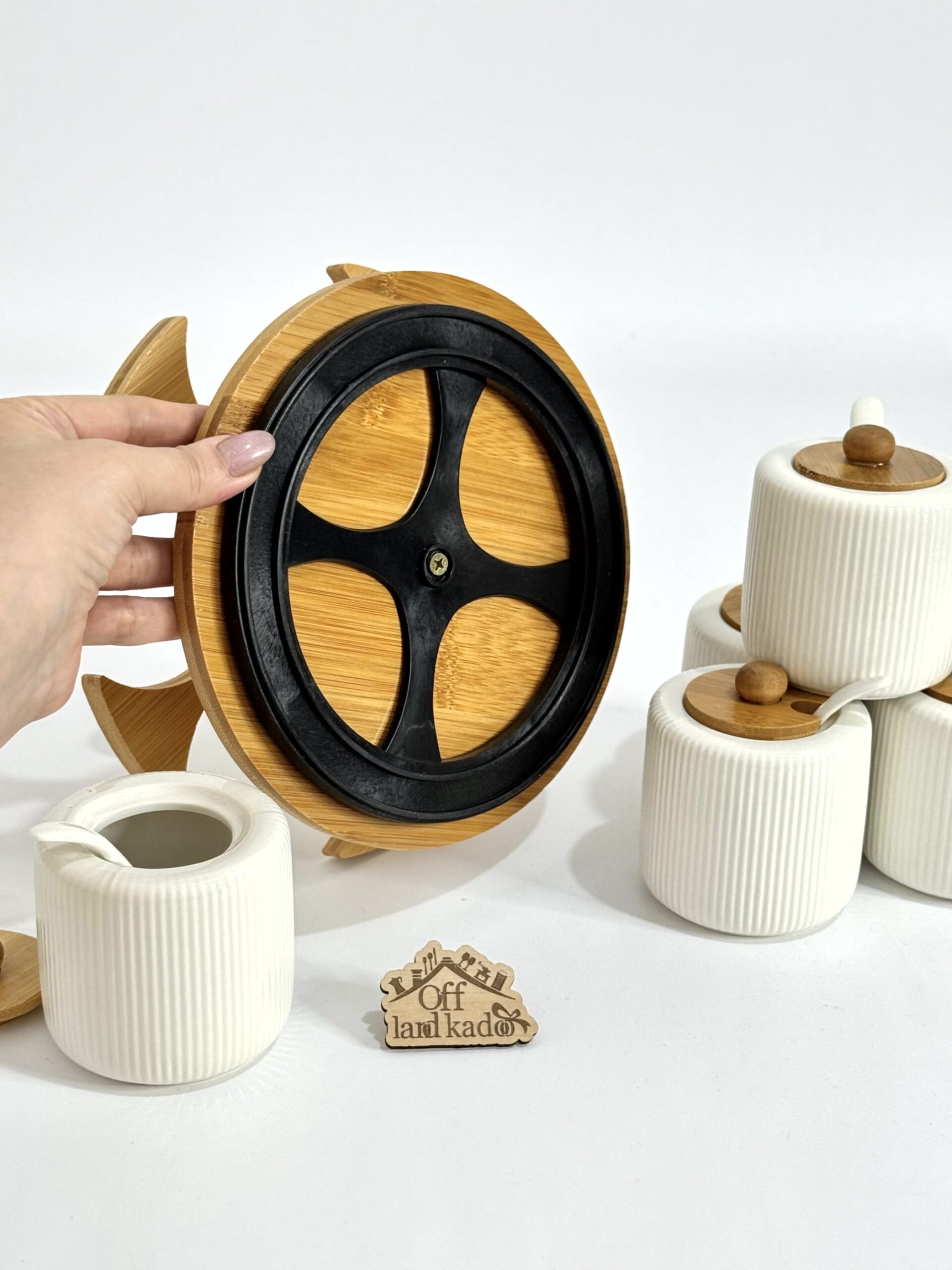 جا ادویه چرخشی سرامیکی کد 111747 - Image 2