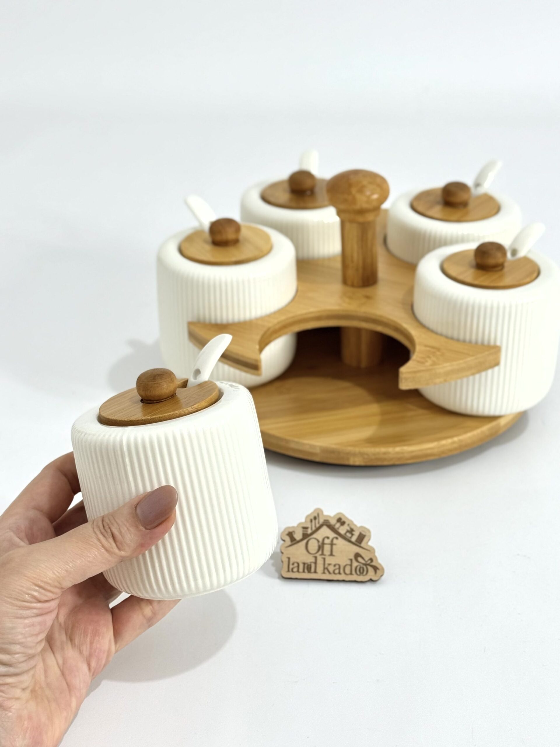 جا ادویه چرخشی سرامیکی کد 111747