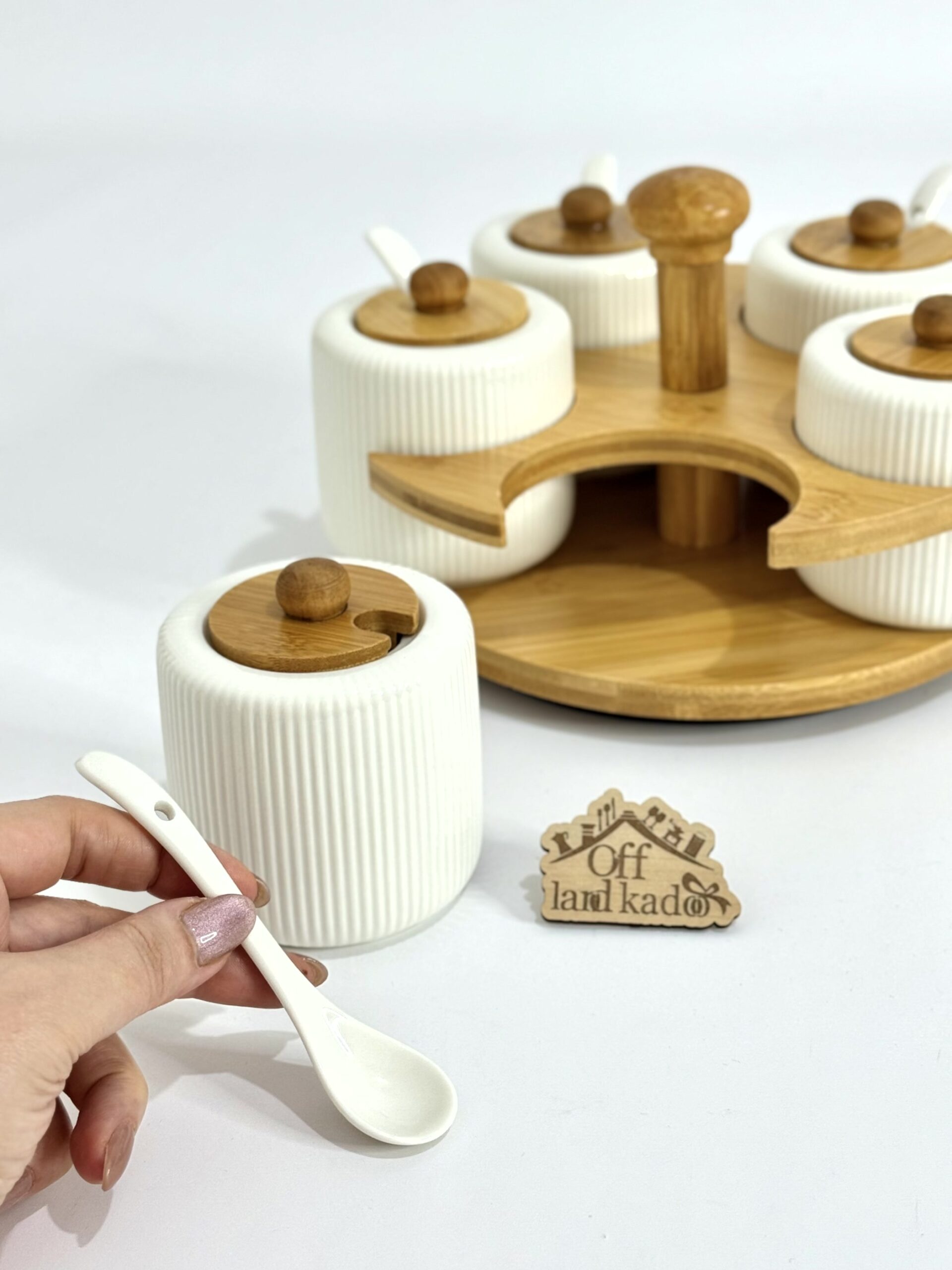 جا ادویه چرخشی سرامیکی کد 111747 - Image 6