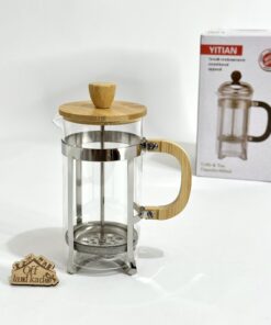 فرنچ پرس گرد دسته بامبو YITIAN کد 111765