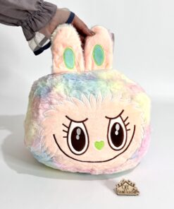 ست پتو و بالشت لبوبو Labubu کد 111736 - هفت-رنگ