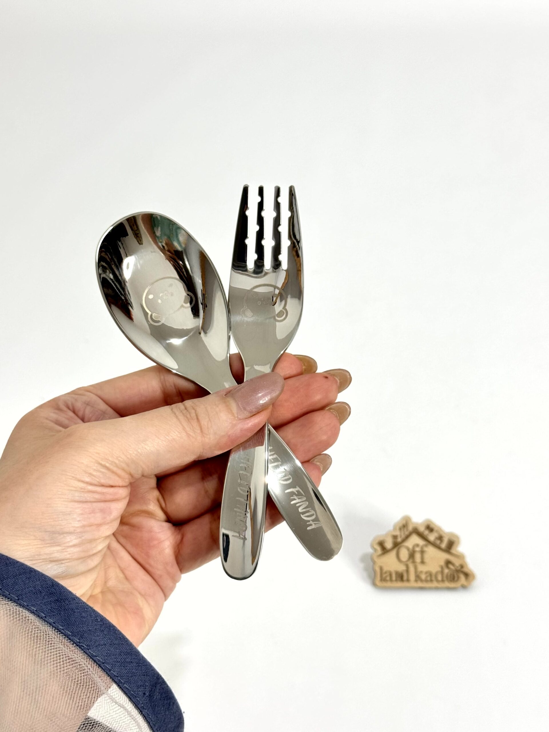 قاشق و چنگال استیل پاندا کد 111789 - Image 2