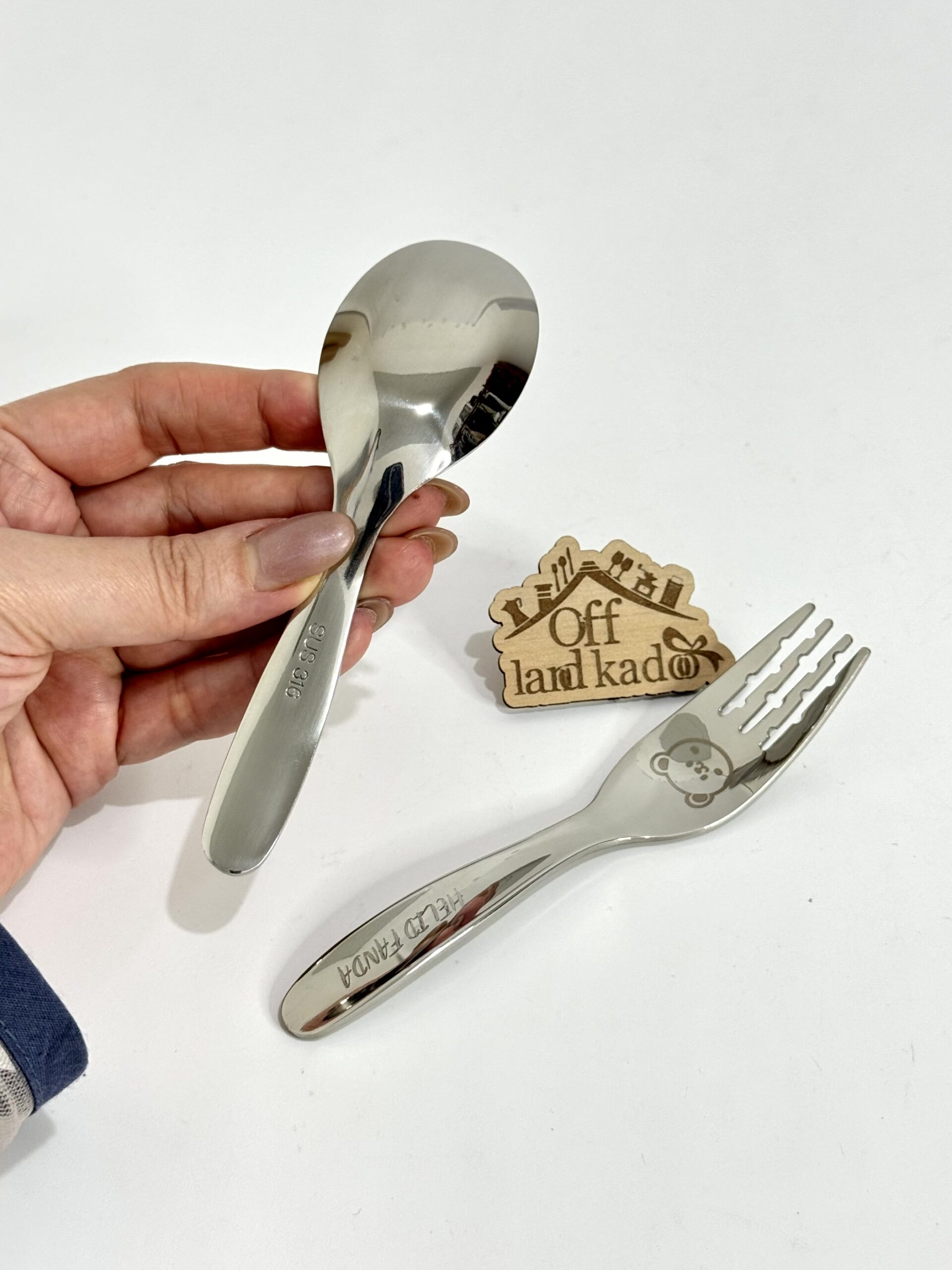 قاشق و چنگال استیل پاندا کد 111789 - Image 3