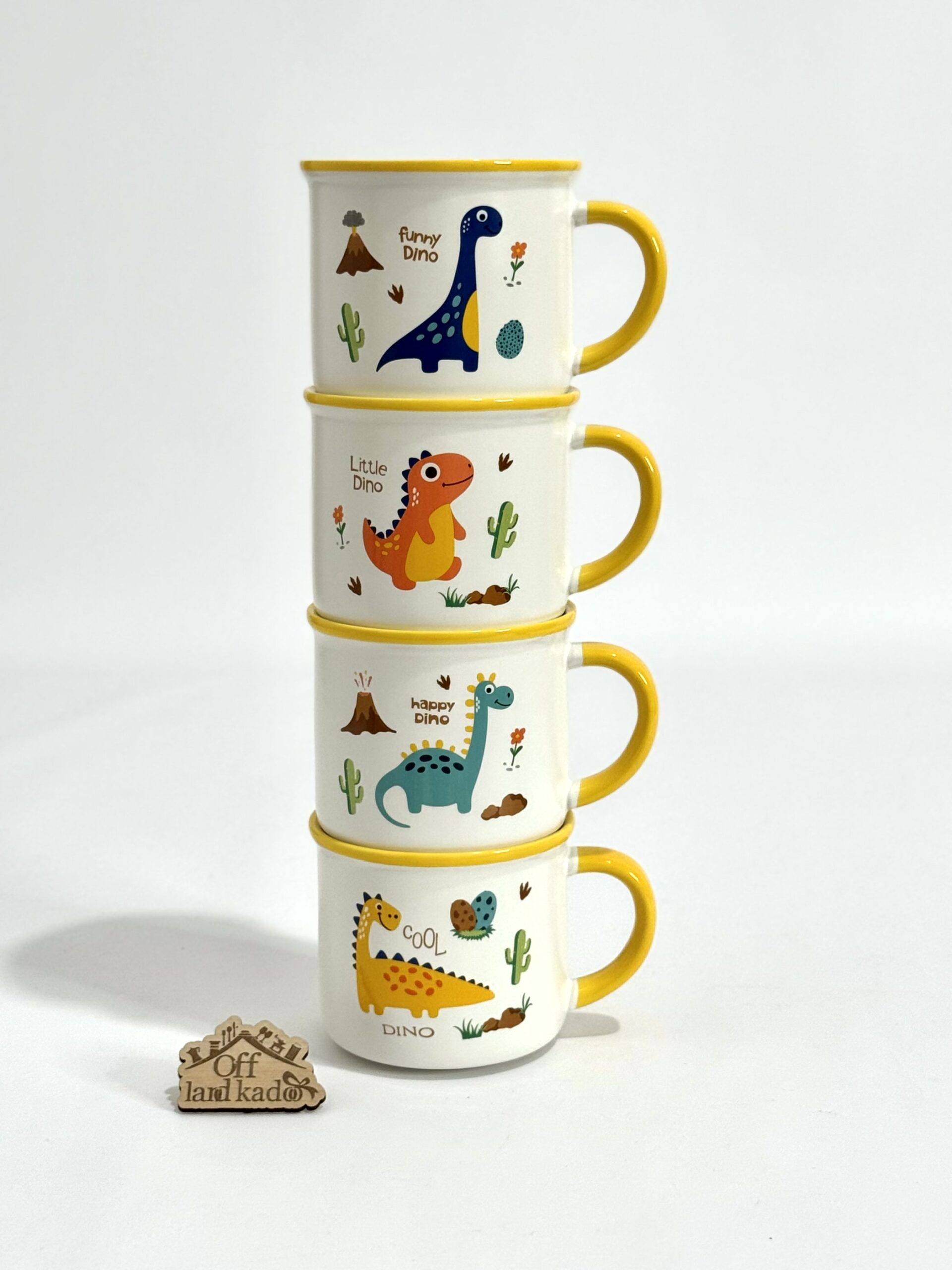 ماگ دایناسور دسته رنگی کد 111802