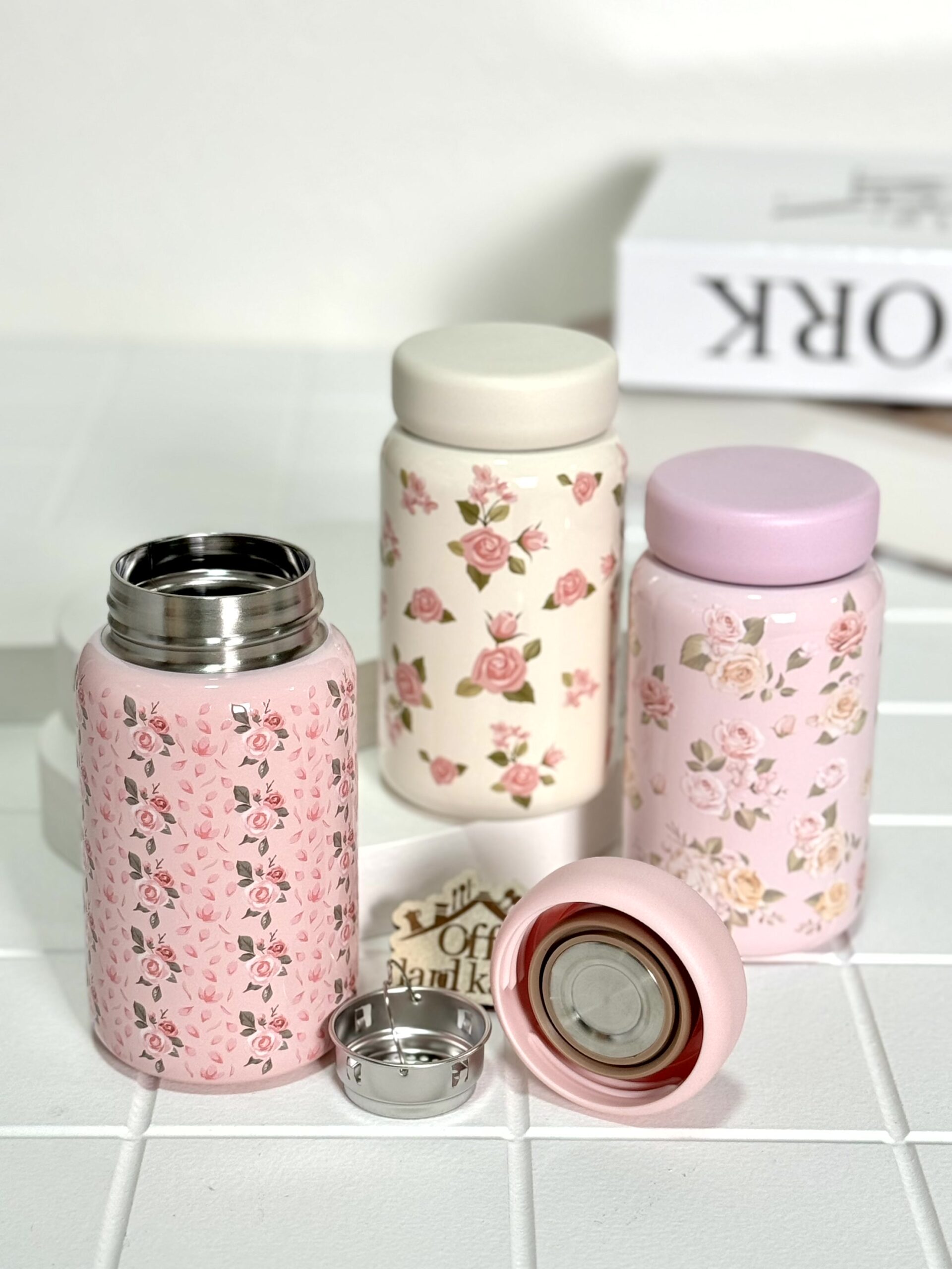 مینی فلاسک طرح گل برجسته کد 111825 - Image 6