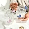 لیوان اسموتی پروانه ای پینترنستی کد 111878